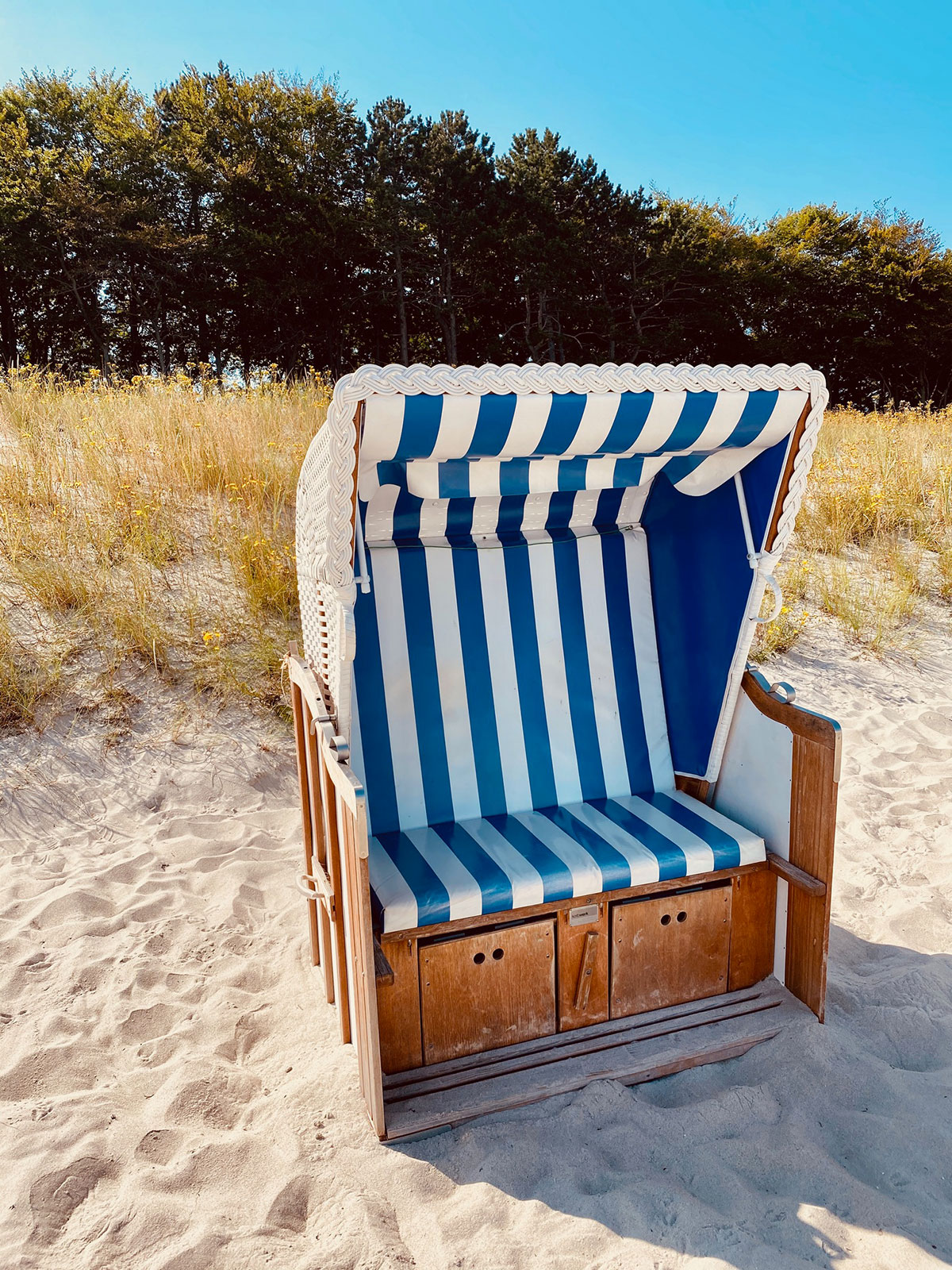 Im Strandkorb entspannen